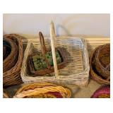 LL - Collection of 12 Decorative Woven Baskets Assorted Styles
