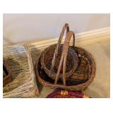 LL - Collection of 12 Decorative Woven Baskets Assorted Styles