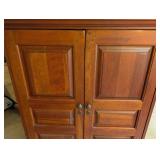 G - Hooker Furniture Wooden Entertainment Cabinet with Double Doors