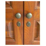 G - Hooker Furniture Wooden Entertainment Cabinet with Double Doors