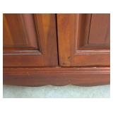 G - Hooker Furniture Wooden Entertainment Cabinet with Double Doors