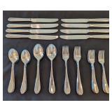 UL - Prisma Korea Vignelli Designs Stainless Flatware Set Service for 8 Missing 1 Small Fork