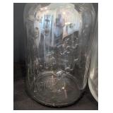 LR - Collection of 17 Vintage Glass Jars and Bottles Assorted Styles with Lids