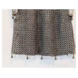 UL - Antique German Silver Mesh Purse with Floral Frame