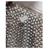 UL - Antique German Silver Mesh Purse with Floral Frame