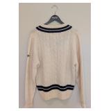UL - Gyrefalcon Squash Racquets All Wool Cable Knit Sweater XL