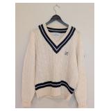 UL - Gyrefalcon Squash Racquets All Wool Cable Knit Sweater XL