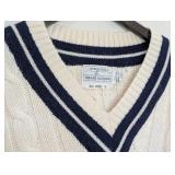 UL - Gyrefalcon Squash Racquets All Wool Cable Knit Sweater XL