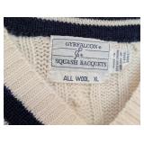 UL - Gyrefalcon Squash Racquets All Wool Cable Knit Sweater XL