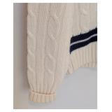 UL - Gyrefalcon Squash Racquets All Wool Cable Knit Sweater XL