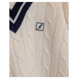 UL - Gyrefalcon Squash Racquets All Wool Cable Knit Sweater XL
