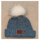 UL - Love Your Melon Blue Knit Pom Pom Beanie One Size
