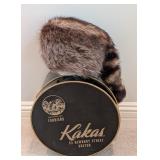 UL - Vintage Kakas Raccoon Fur Hat with Box Boston