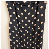 UL - Vera Wang Size 12 Black Polka Dot Dress and Sheer Jacket Set