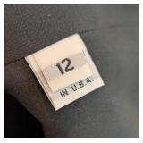 UL - Vera Wang Size 12 Black Polka Dot Dress and Sheer Jacket Set