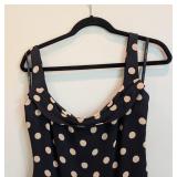 UL - Vera Wang Size 12 Black Polka Dot Dress and Sheer Jacket Set