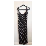 UL - Vera Wang Size 12 Black Polka Dot Dress and Sheer Jacket Set