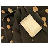 UL - Vera Wang Size 12 Black Polka Dot Dress and Sheer Jacket Set