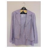 UL - Doncaster Lavender Silk Blend Skirt Suit Set Size 12/14