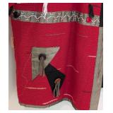 UL - Orvis Large Red Cotton Embroidered Jacket with Tassel Details