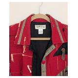 UL - Orvis Large Red Cotton Embroidered Jacket with Tassel Details