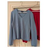 UL - Set of 2 Ann Taylor Cashmere V-Neck Sweaters Size Large