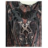 UL - Velvet Wrap with Beaded Fringe and Faux Fur Pom Details