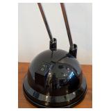 O - Pair of IKEA Adjustable Black Desk Lamps, 14 Inch Tallest Height