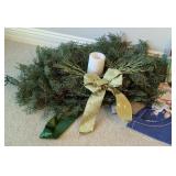 LL - Holiday Decor Collection with Wreath, Swan, Candles, Towels, and Kitchen Accessories