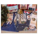 LL - Holiday Decor Collection with Wreath, Swan, Candles, Towels, and Kitchen Accessories
