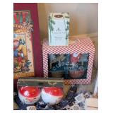 LL - Holiday Decor Collection with Wreath, Swan, Candles, Towels, and Kitchen Accessories