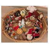 LL - Large Collection of Christmas Ornaments Including Vintage Glass and Novelty Decor