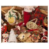 LL - Large Collection of Christmas Ornaments Including Vintage Glass and Novelty Decor