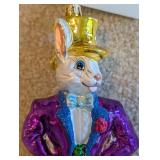 LL - Christopher Radko Glass Easter Bunny Ornament