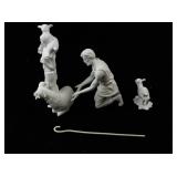 Lenox Shepherds and Sheep Porcelain Nativity Figurine Set with Box