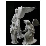 Lenox The Nativity Angels in Adoration Porcelain Figurine Set with Certificates and Box