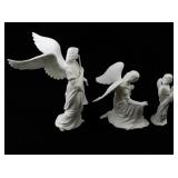 Lenox The Nativity Angels in Adoration Porcelain Figurine Set with Certificates and Box