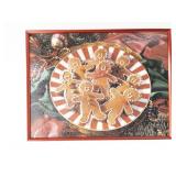 Framed Gingerbread Cookie Holiday Jigsaw Puzzle Wall Art