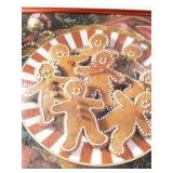 Framed Gingerbread Cookie Holiday Jigsaw Puzzle Wall Art