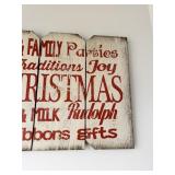 Decorative Wooden Merry Christmas Wall SignÂ 