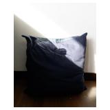 Large Vintage Square Tapestry Nativity Scene Decorative Pillow