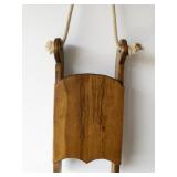 Hanging Wooden Christmas Sled Decor