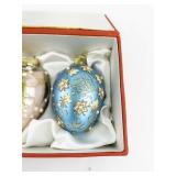Joan Rivers Classics Collection Set of 3 Decorative Egg Ornaments