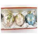Joan Rivers Classics Collection Set of 3 Decorative Egg Ornaments