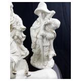 Crown Accents Porcelain Nativity Scene Set with Gold Trim