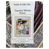 First Christmas Tapestry Woven Throw Blanket 60" x 50" USA Made