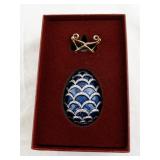 Imperial Treasures Four Seasons Decorative Egg with Stand and Box