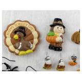 Thanksgiving and Halloween Earrings and Brooch Lot