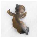 Handmade Copper Angel Pin Brooch
