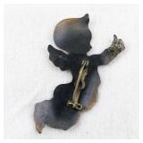 Handmade Copper Angel Pin Brooch